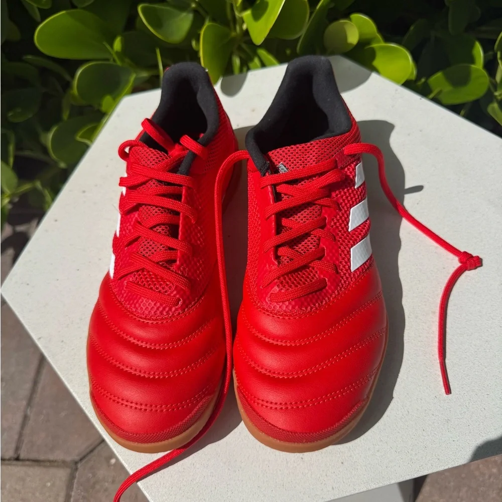 Adidas Kids Red Soccer Shoes - Picture 10 of 12